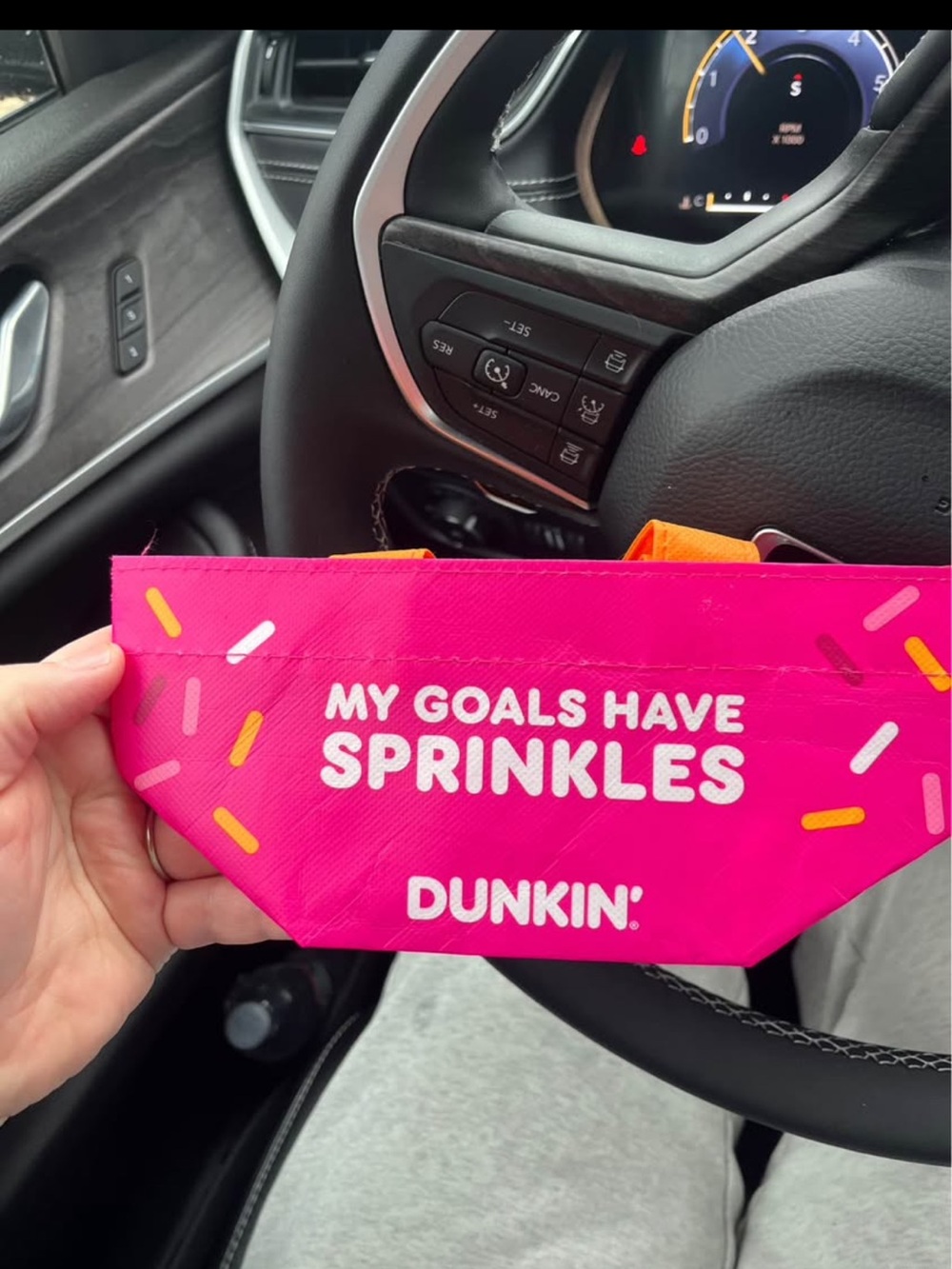 Dunkin' mini donut bag